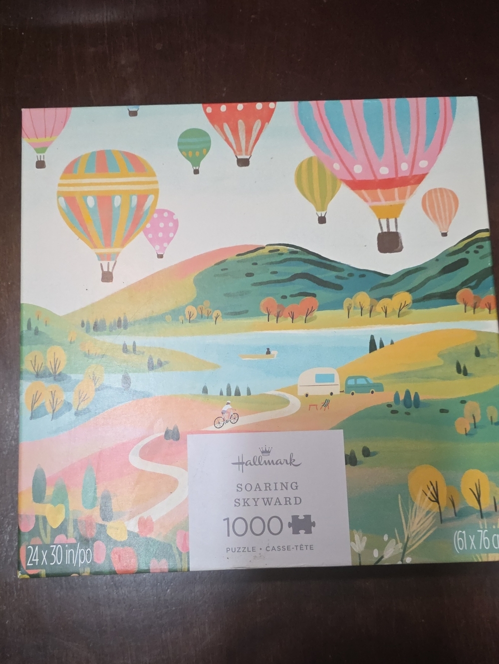 Hallmark Soaring Skyward Puzzle - Multicolor Hot Air Balloons 1000 Pc